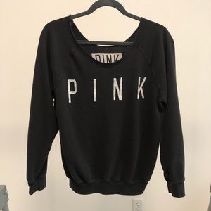 PINK size medium black sweatshirt
